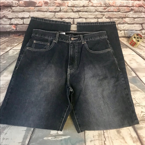 Calvin Klein NWT Straight Leg Dark Wash Jeans - Picture 1 of 7